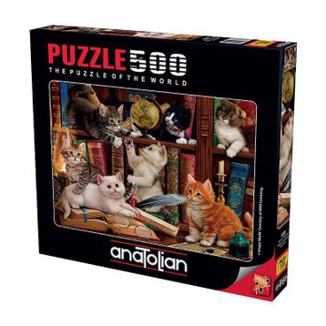 Anatolian Puzzle Kediler ve Kitapla500 Parça