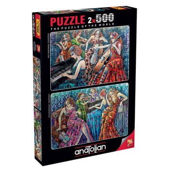 Anatolian Renkli Notalar 1 3612 2x500 Parça Puzzle