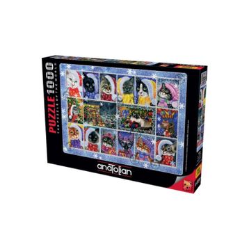 Anatolian Yeni Yıl Kedileri 1000 Parça Puzzle