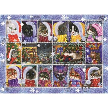 Anatolian Yeni Yıl Kedileri 1000 Parça Puzzle