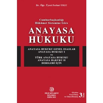 Anayasa Hukuku - Filiz Kitabevi