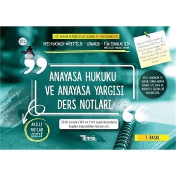 Anayasa Hukuku ve Anayasa Yargısı Akıllı Ders Notları - Kolektif