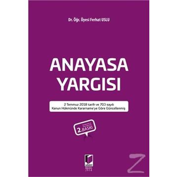 Anayasa Yargısı- Ferhat Uslu