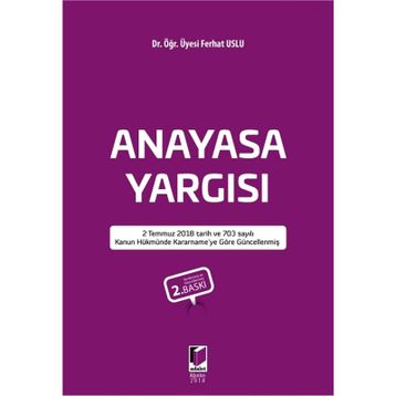 Anayasa Yargısı- Ferhat Uslu