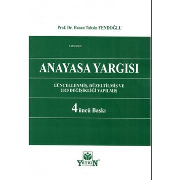Anayasa Yargısı - Yetkin Yayınları