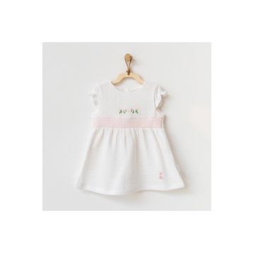 Andywawa AC21685 Beyaz Kız Bebek Elbise