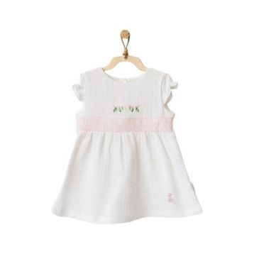Andywawa AC21685 Beyaz Kız Bebek Elbise