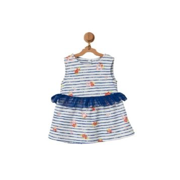 Andywawa AC22558 Flowers Anchors Bebek Elbise