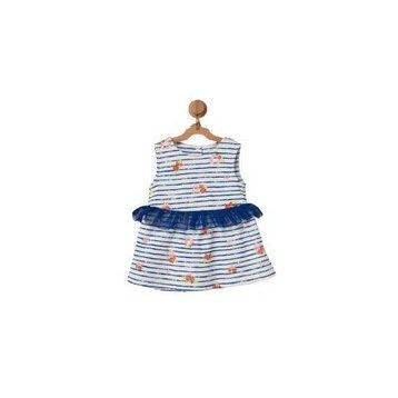 Andywawa AC22558 Flowers Anchors Bebek Elbise