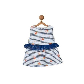 Andywawa AC22558 Flowers Anchors Bebek Elbise