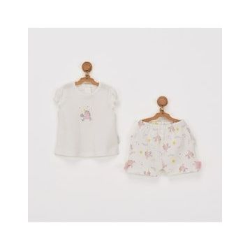 Andywawa Ac22719 Unicorn 2'li Ekru Bebe Takım
