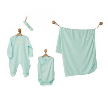 Andywawa AC22805R Summer Paradise 4'lü Mint Bebe Takım