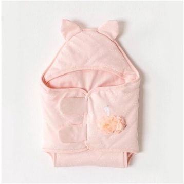 Andywawa AC23289 Pembe Kız Bebek Kulaklı Kundak