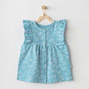 Andywawa AC23754 Love Holidays Mavi Bebek Elbise