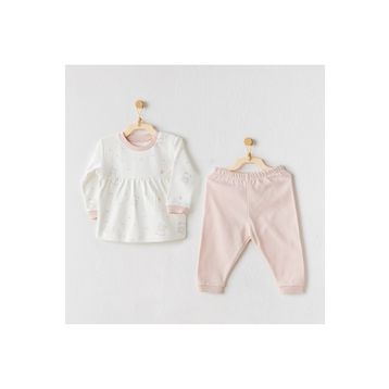 Andywawa AC24139 Ballerina Ekru Pembe 2'li Bebek Takım