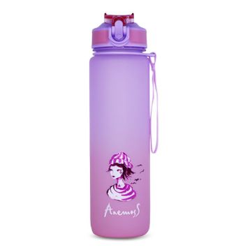 Anemoss Denizci Kız Tritan 1000 ml Mor Matara
