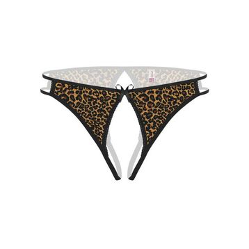 Angel Ağı Açık Leopar Desenli Fantezi Külot String