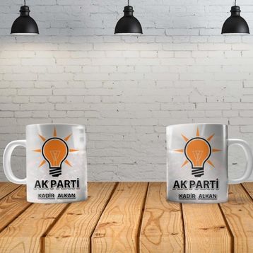 Angel Of Life Ak Parti Kişiye Özel Baskılı Yeni Tasarım Sihirli Kupa Bardak