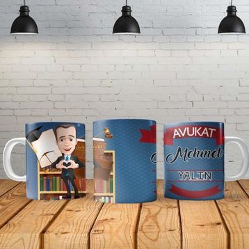 Angel Of Life Avukat Erkek Kişiye Özel Baskılı Yeni Tasarım Sihirli Kupa Bardak