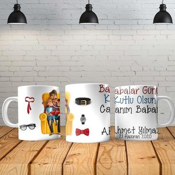 Angel Of Life Babalar Günü Kişiye Özel Baskılı Yeni Tasarım Sihirli Kupa Bardak