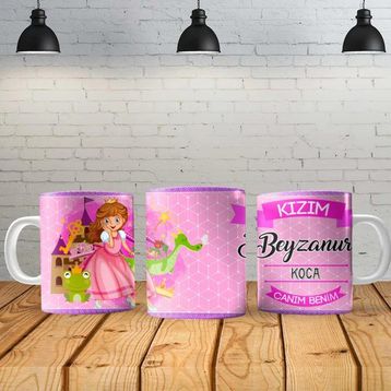 Angel Of Life Canım Kızım Kişiye Özel Baskılı Yeni Tasarım Sihirli Kupa Bardak