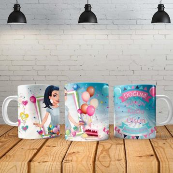 Angel Of Life Doğum Günü Büyük Anne Kişiye Özel Baskılı Yeni Tasarım Sihirli Kupa Bardak