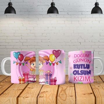 Angel Of Life Doğum Günü Kız Kişiye Özel Baskılı Yeni Tasarım Kupa Bardak