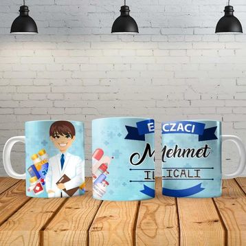 Angel Of Life Eczacı Erkek Kişiye Özel Baskılı Yeni Tasarım Sihirli Kupa Bardak