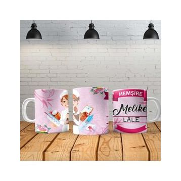 Angel Of Life Hemşire Erkek Kişiye Özel Baskılı Yeni Tasarım Sihirli Kupa Bardak