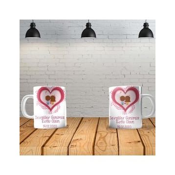 Angel Of Life I Love You 1 Kişiye Özel Baskılı Yeni Tasarım Sihirli Kupa Bardak