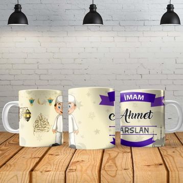 Angel Of Life Imam Kişiye Özel Baskılı Yeni Tasarım Sihirli Kupa Bardak