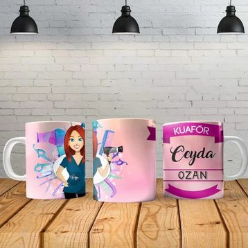 Angel Of Life Kuaför Kişiye Özel Baskılı Yeni Tasarım Sihirli Kupa Bardak