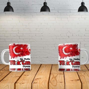 Angel Of Life Ne Mutlu Türküm Diyene Kişiye Özel Baskılı Yeni Tasarım Sihirli Kupa Bardak