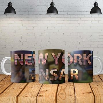 Angel Of Life New York Kişiye Özel Baskılı Yeni Tasarım Kupa Bardak