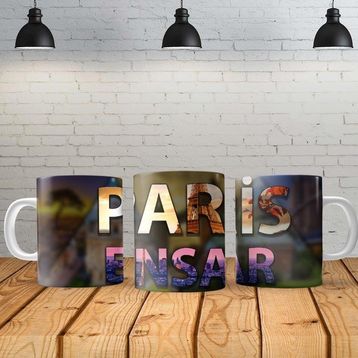 Angel Of Life Paris Kişiye Özel Baskılı Yeni Tasarım Kupa Bardak