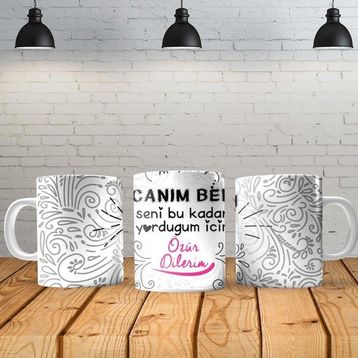Angel Of Life Yazı Baskılı Model 7 Kişiye Özel Baskılı Yeni Tasarım Sihirli Kupa Bardak