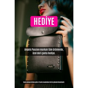 Angels Passion Kırmızı Deri Göğüs Üzeri Harness ve Jartiyer Harness