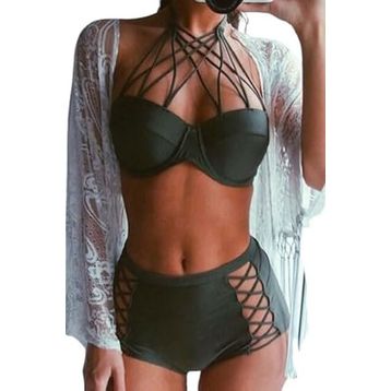 Angelsin Swimwear Haki Yeşil Bikini Üstü