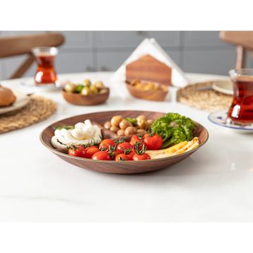 Angers Üç Bölmeli Yuvarlak Çerezlik