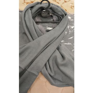 Angora 60x180 Gri Ponponlu Şal