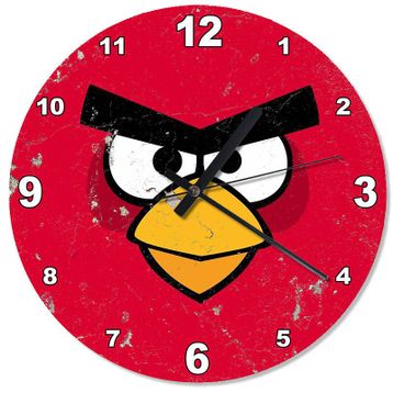 Angry Birds Analog Duvar Saati
