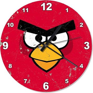 Angry Birds Analog Duvar Saati