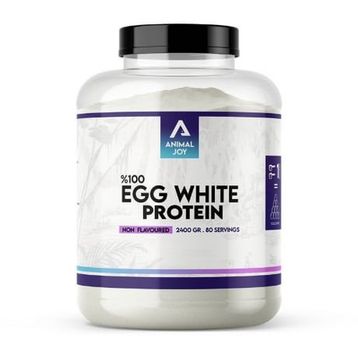 Animal Joy Egg White 2400 gr 80 Servis Aromasız Protein Tozu
