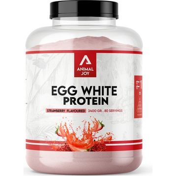 Animal Joy Egg White 2400 gr 80 Servis Çilek Aromalı Protein Tozu