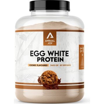 Animal Joy Egg White 2400 gr 80 Servis Kurabiye Aromalı Protein Tozu
