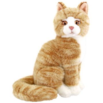 Animals Of The World Oturan Bej Kedi 22 cm Peluş Oyuncak