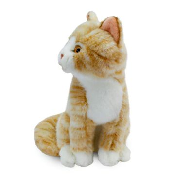 Animals Of The World Oturan Bej Kedi 22 cm Peluş Oyuncak