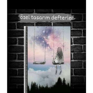 Anime And Your World Genç Kız Temalı Özel Tasarım A4 Boyutu Defter