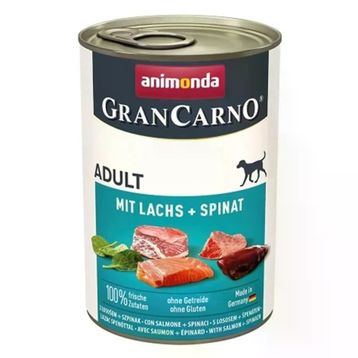Animonda Gran Carno Somonlu ve Ispanaklı 400 gr Yetişkin Köpek Konservesi