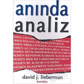 ANINDA ANALIZ - DAVID J. LIEBERMAN